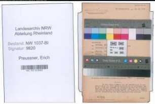 Entnazifizierung Erich Preussner , geb. 28.04.1910 (Polizeibeamter)