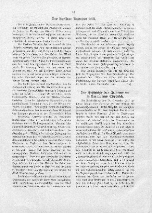 Der Berliner Kalender 1918