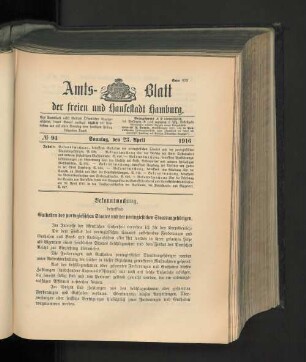 No. 94, 23. April 1916