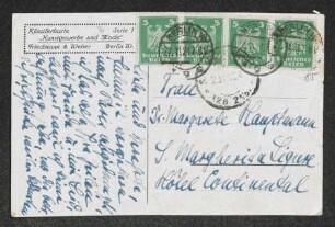Brief von Julie Elias und Ludwig Elias an Margarete Hauptmann