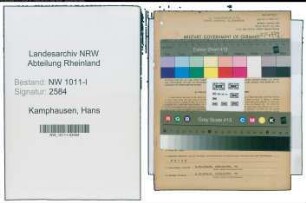 Entnazifizierung Hans Kamphausen , geb. 24.05.1908 (Kaufmaennischer Angestellter)