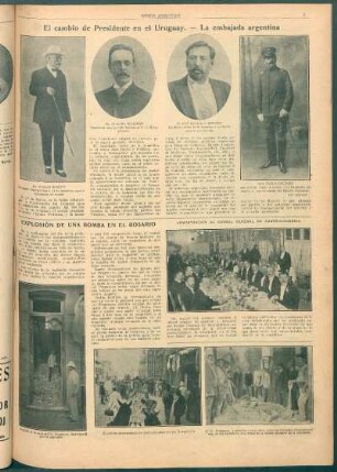 El cambio de Presidente en el Uruguay. - La embajada argentina