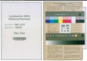 Entnazifizierung Paul Gau , geb. 13.01.1899 (Schlosser)