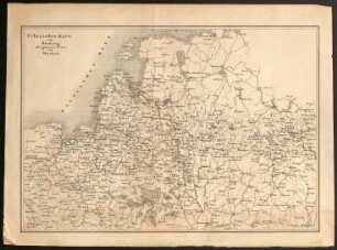 Uebersichts-Karte zum Rückzug der grossen Armee von Moskau