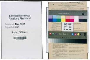 Entnazifizierung Wilhelm Brand , geb. 27.05.1901 (Handelslehrer)