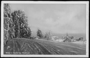 Schellerhau. Winter in Schellerhau