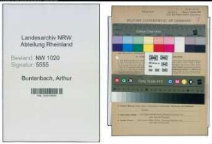 Entnazifizierung Arthur Buntenbach , geb. 04.03.1894 (Ingenieur)