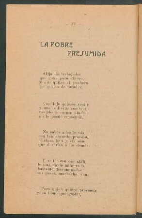 La pobre presumida