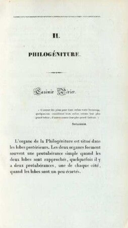 II. Philogéniture. Casimir Périer