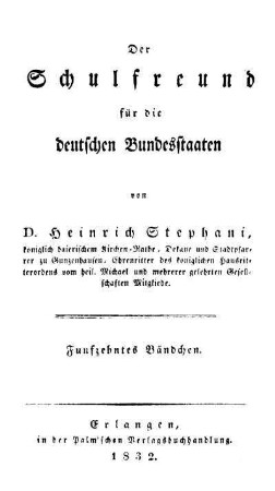 1832/33: Der baierische Schulfreund - 1832/33, 26/26