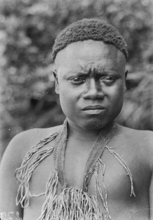 Mann von den Andamanen und Nikobaren (Deutsche Indien-Expedition 1926/1929 - 4. Andamanen)