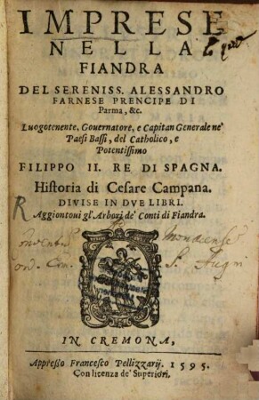 Impressa nella fiandra del S. Alessandro Farnese