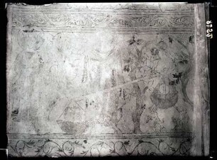 Kapelle; Wandgemälde im Chor, Geißelung, nach der Restaurierung