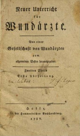 Neuer Unterricht für Wundärzte, 2,1