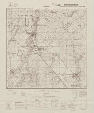 2941 Rossow, Topographische Karte 1:25000 (4cm - Karte)