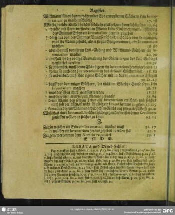 Errata und Druck-Fehler