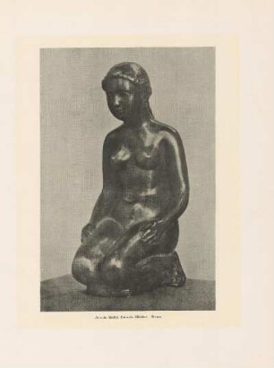 Kniendes Mädchen, Bronze