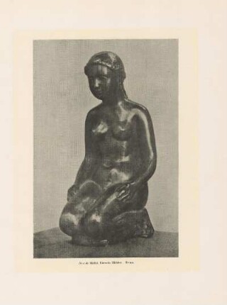 Kniendes Mädchen, Bronze
