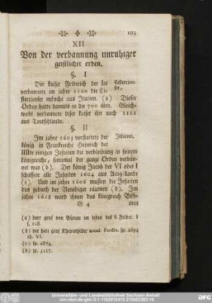XII Von der verbaunung unruhiger geistlicher orden.