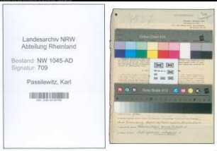 Entnazifizierung Karl Passilewitz , geb. 03.08.1906 (Zollbeamter)