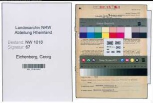 Entnazifizierung Georg Eichenberg , geb. 10.01.1895 (Betriebsfuehrer)