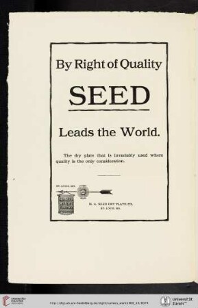 M. A. Seed Dry Plate Co. [Seed Dry Plate]
