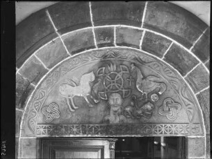 Pforzheim Altstadt Pfarrkirche Sankt Martin Westportal Tympanon (12. Jahrhundert)