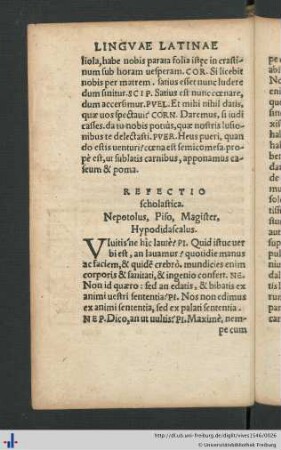 Refectio scholastica