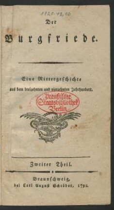 Th. 2: Der Burgfriede