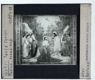 Giotto, Freskenzyklus des Lebens Jesus (Padua, Scrovegni),Giotto, Taufe Christi (Padua, Scrovegni)