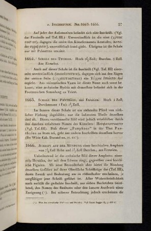27, 1666. Schrift auf der Mündung.