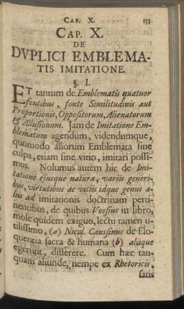 Cap. X. De dvplici emblematis imitatione
