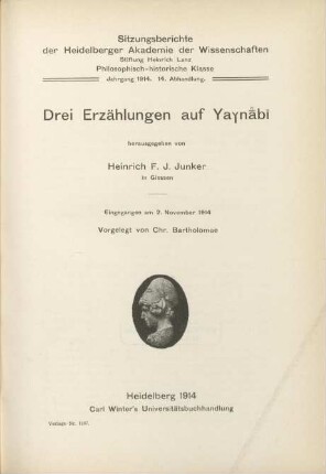 Drei Erzählungen auf Yaynb
