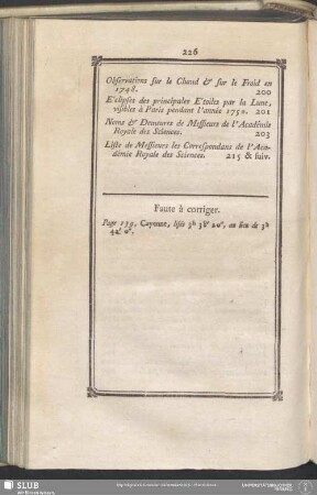 Faute à corriger