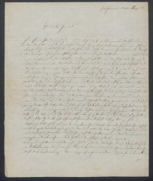 Christian Friedrich Hornschuch, Brief