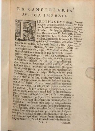 Ex Cancellaria Avlica Imperii.
