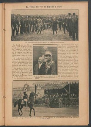 La visita del rey de España a París