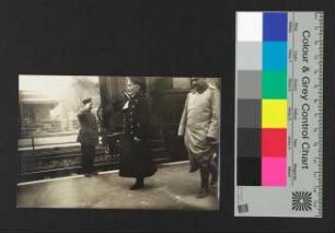 Aufnahme Prinz Heinrich von Preußen und Feldmarschall Paul von Hindenburg, Bahnhof