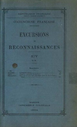 14.1889=Nr.31: Excursions et reconnaissances