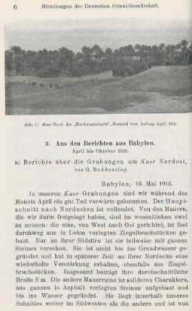 2. Aus den Berichten aus Babylon