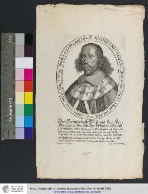 Maximilianvs Henricvs. Archiepisc. Colon. S. Rom. Imp. Per Ital. Archi-Canc. Princ. Elect. Episc. Hildes. et Leod etc Bav. Dvx