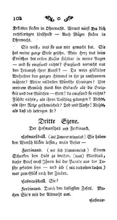 Dritte Szene. Der Hofmarschall und Ferdinand