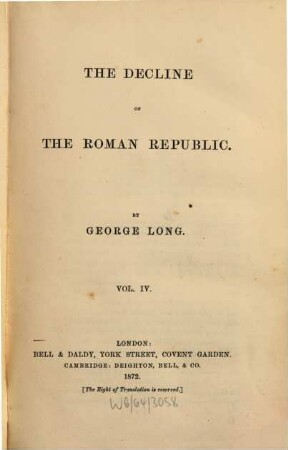 The decline of Roman Republic, 4
