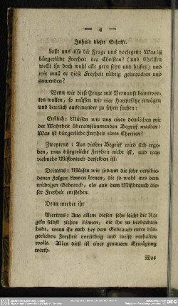 Inhalt dieser Schrift