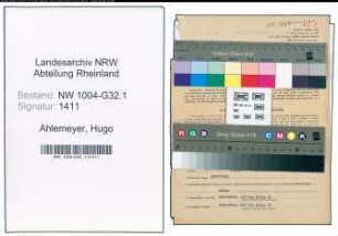 Entnazifizierung Hugo Ahlemeyer , geb. 10.12.1898 (Stadtinspektor)