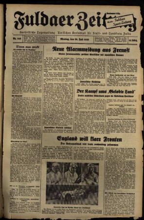 Ausgabe vom Montag, den 26. Juli 1937.