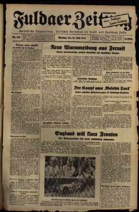 Ausgabe vom Montag, den 26. Juli 1937.