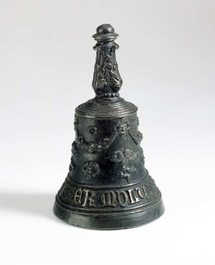Tischglocke mit Engeln und Girlanden