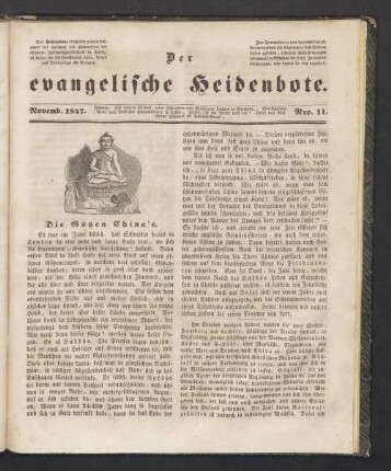 Nro. 11. November. 1847