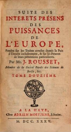 Les Interêts presents des Puissances de l'Europe, 12